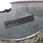 FENDI Zucchino Canvas Shoulder Bag Brown56323