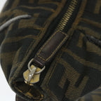 FENDI Zucca Canvas Vanity Cosmetic Pouch Black Brown56386