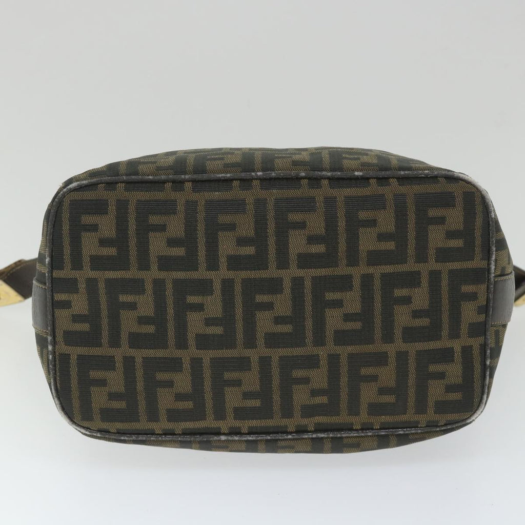 FENDI Zucca Canvas Vanity Cosmetic Pouch Black Brown56386