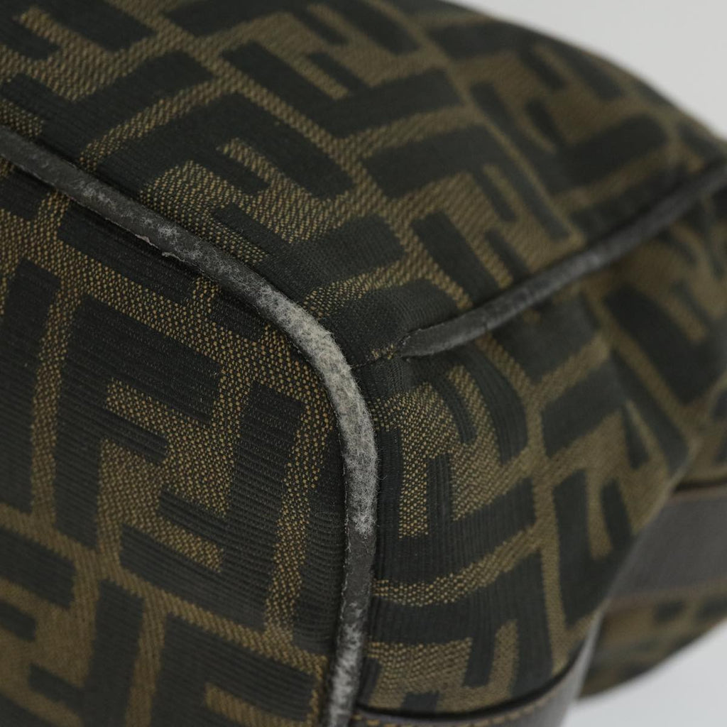 FENDI Zucca Canvas Vanity Cosmetic Pouch Black Brown56386