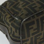 FENDI Zucca Canvas Vanity Cosmetic Pouch Black Brown56386