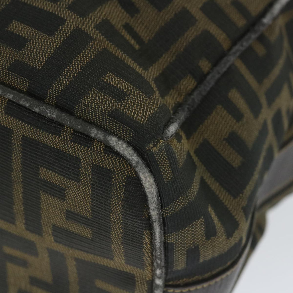 FENDI Zucca Canvas Vanity Cosmetic Pouch Black Brown56386