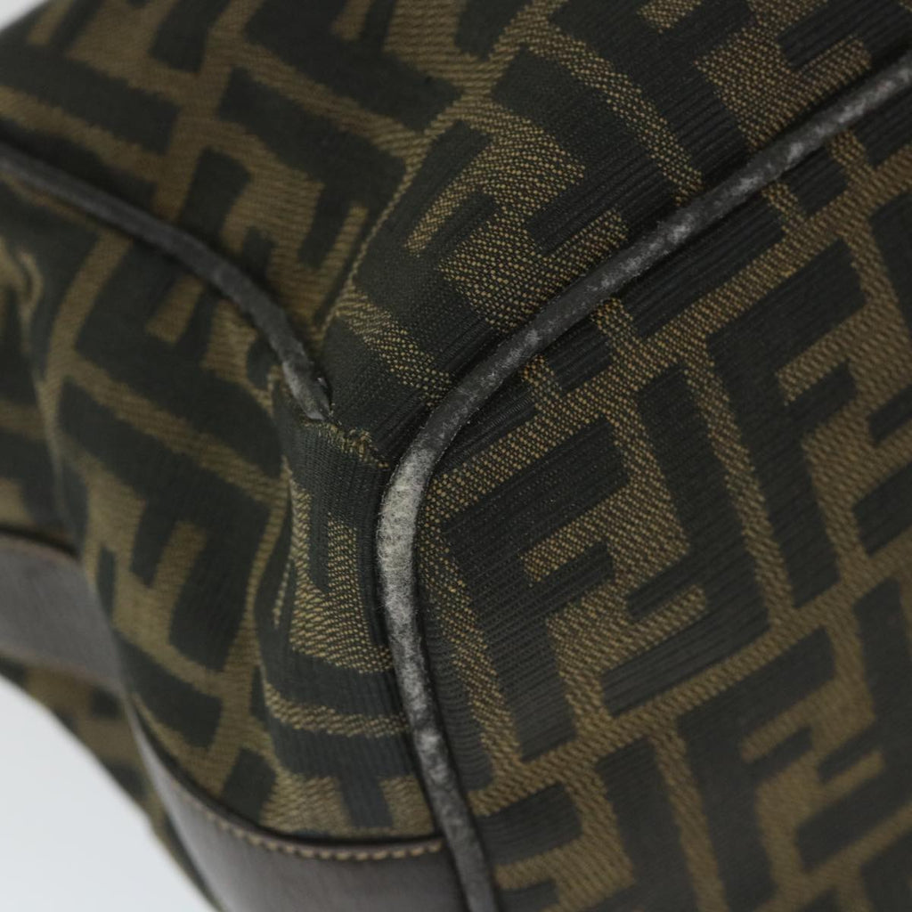 FENDI Zucca Canvas Vanity Cosmetic Pouch Black Brown56386