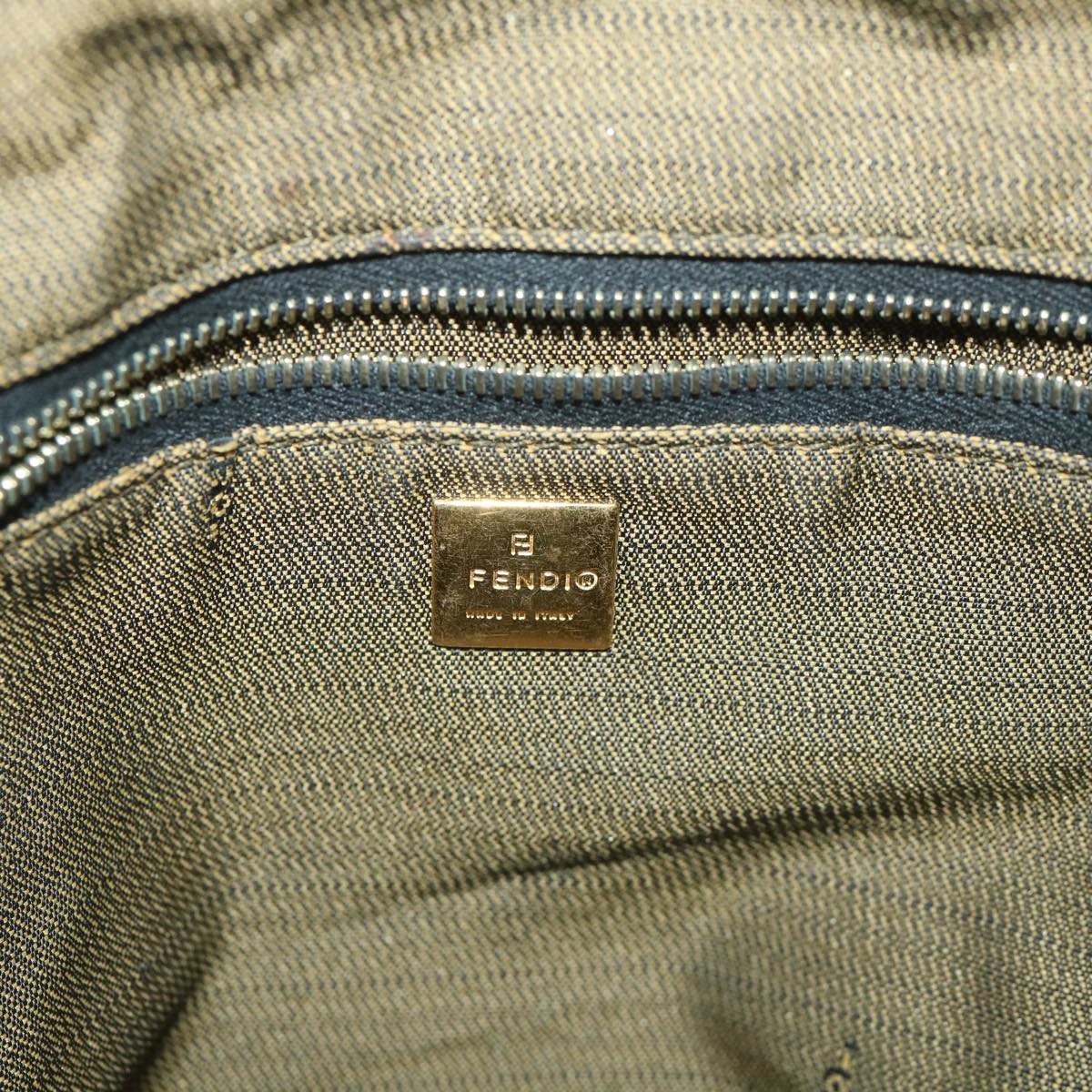 FENDI Zucca Canvas Vanity Cosmetic Pouch Black Brown56386