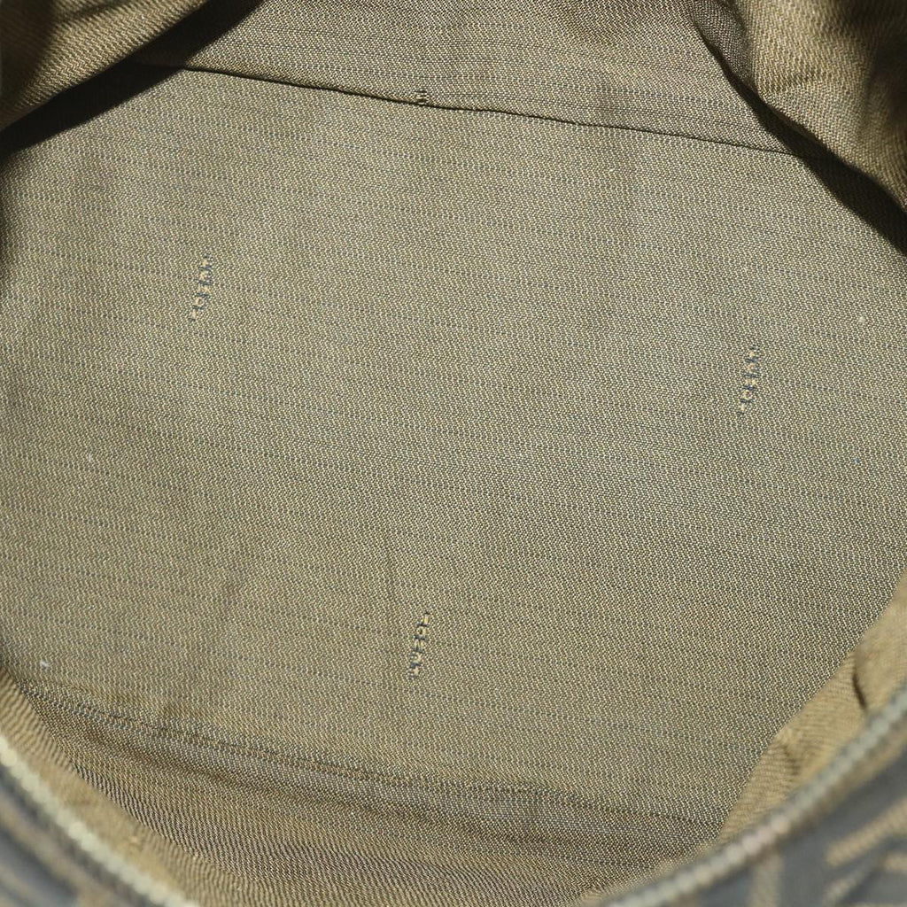 FENDI Zucca Canvas Vanity Cosmetic Pouch Black Brown56386