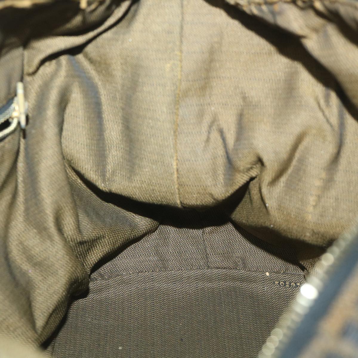 FENDI Zucca Canvas Vanity Cosmetic Pouch Black Brown56386