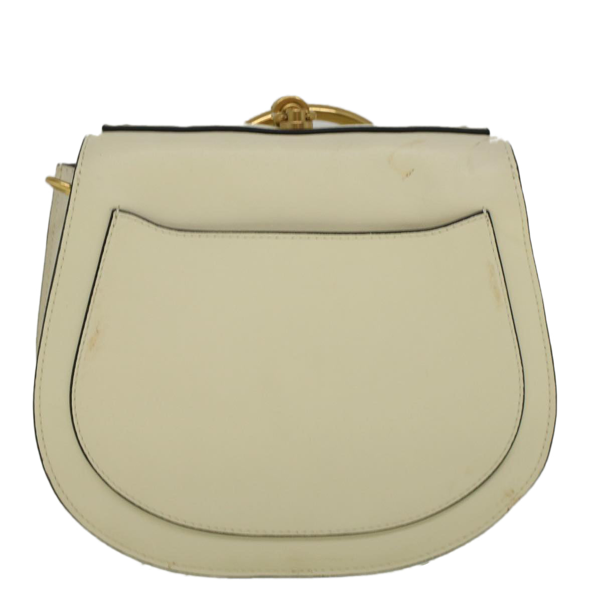 Chloe Nile Small Bracelet Shoulder Bag Leather Suede Cream 56489