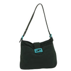 FENDI Mamma Baguette Shoulder Bag Canvas Green56490