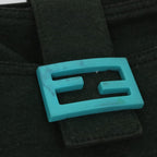 FENDI Mamma Baguette Shoulder Bag Canvas Green56490