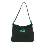 FENDI Mamma Baguette Shoulder Bag Canvas Green56490