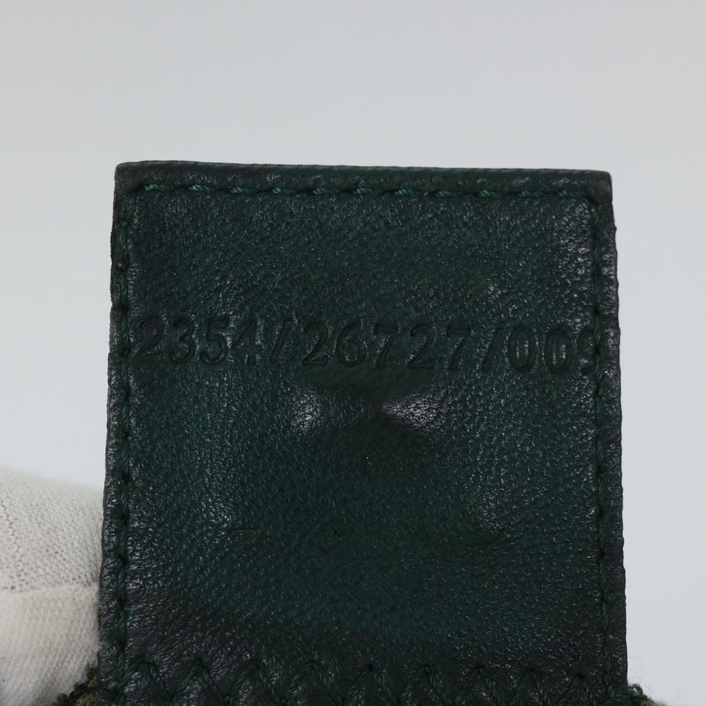 FENDI Mamma Baguette Shoulder Bag Canvas Green56490