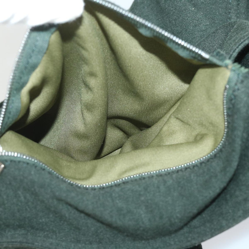 FENDI Mamma Baguette Shoulder Bag Canvas Green56490