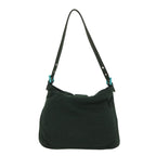 FENDI Mamma Baguette Shoulder Bag Canvas Green56490
