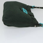 FENDI Mamma Baguette Shoulder Bag Canvas Green56490