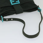 FENDI Mamma Baguette Shoulder Bag Canvas Green56490