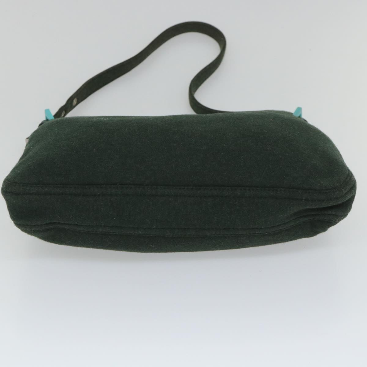 FENDI Mamma Baguette Shoulder Bag Canvas Green56490