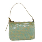 FENDI Zucchino Canvas Hand Bag Coated Canvas Light Blue56491