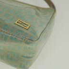 FENDI Zucchino Canvas Hand Bag Coated Canvas Light Blue56491