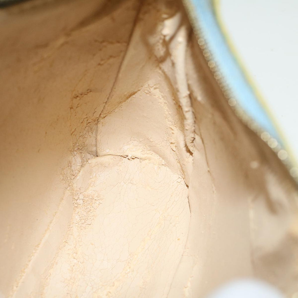 FENDI Zucchino Canvas Hand Bag Coated Canvas Light Blue56491