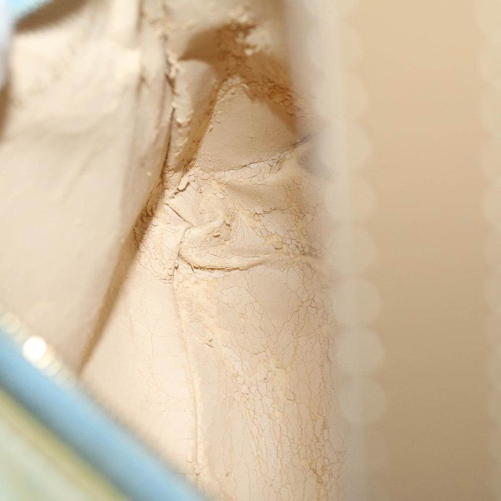 FENDI Zucchino Canvas Hand Bag Coated Canvas Light Blue56491