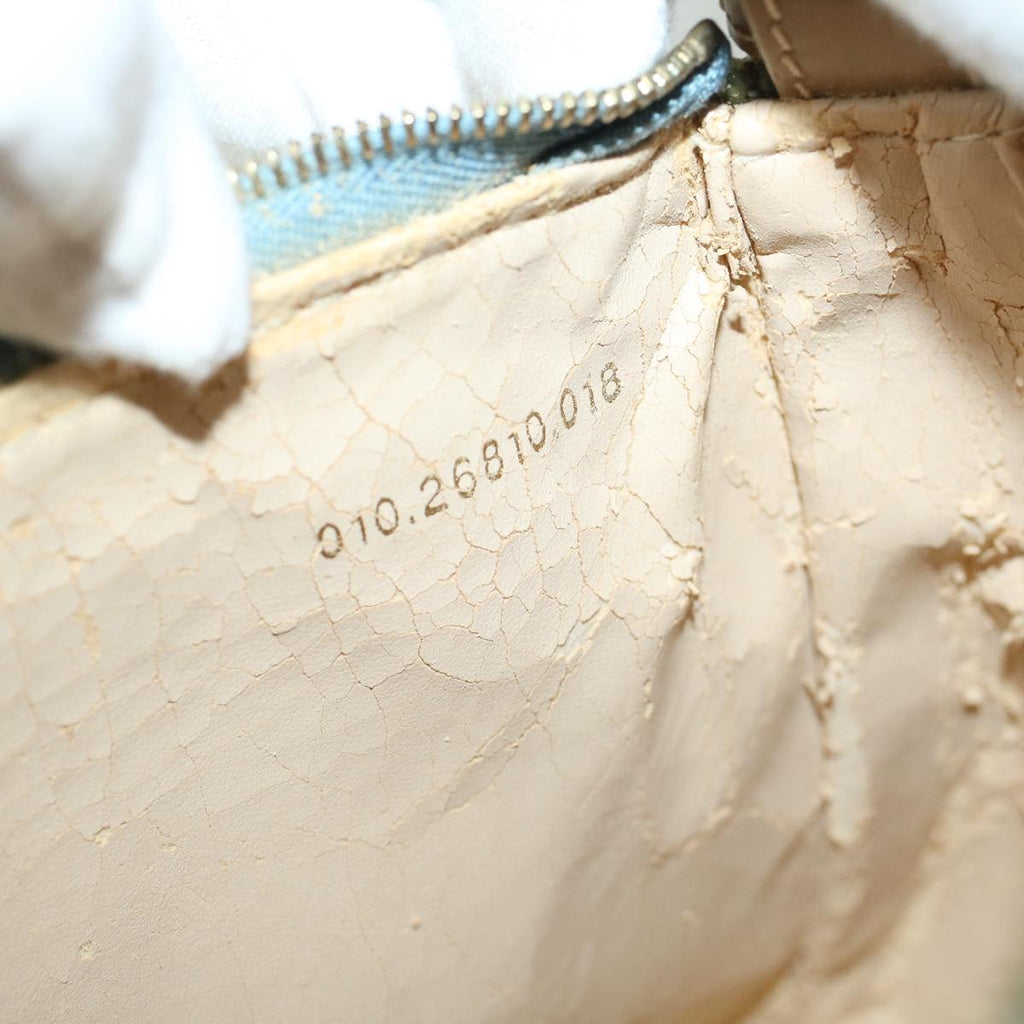 FENDI Zucchino Canvas Hand Bag Coated Canvas Light Blue56491