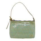 FENDI Zucchino Canvas Hand Bag Coated Canvas Light Blue56491