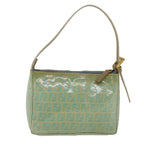 FENDI Zucchino Canvas Hand Bag Coated Canvas Light Blue56491