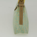 FENDI Zucchino Canvas Hand Bag Coated Canvas Light Blue56491