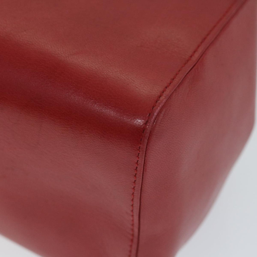 FENDI Mamma Baguette Hand Bag Leather Red56545