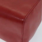 FENDI Mamma Baguette Hand Bag Leather Red56545