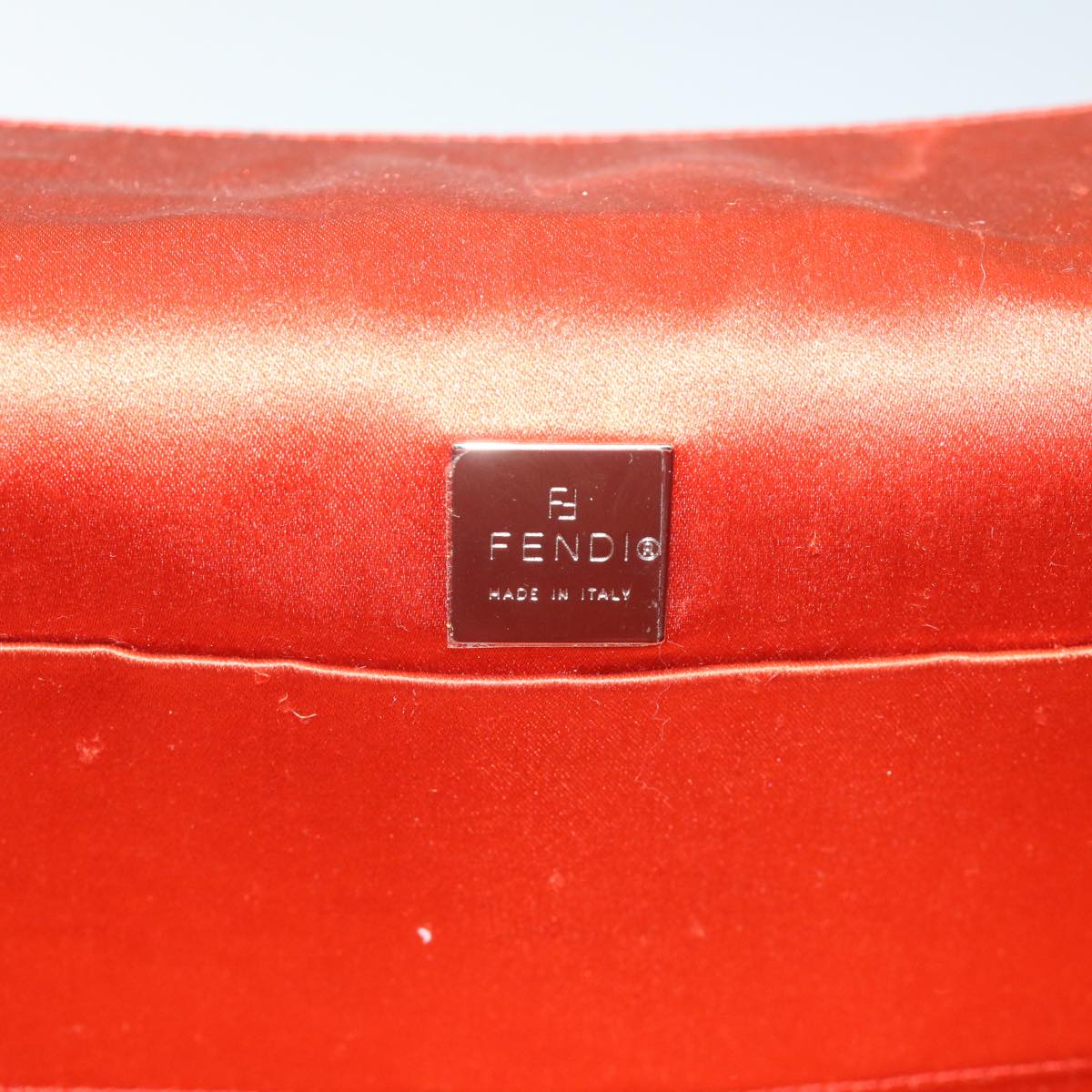 FENDI Mamma Baguette Hand Bag Leather Red56545
