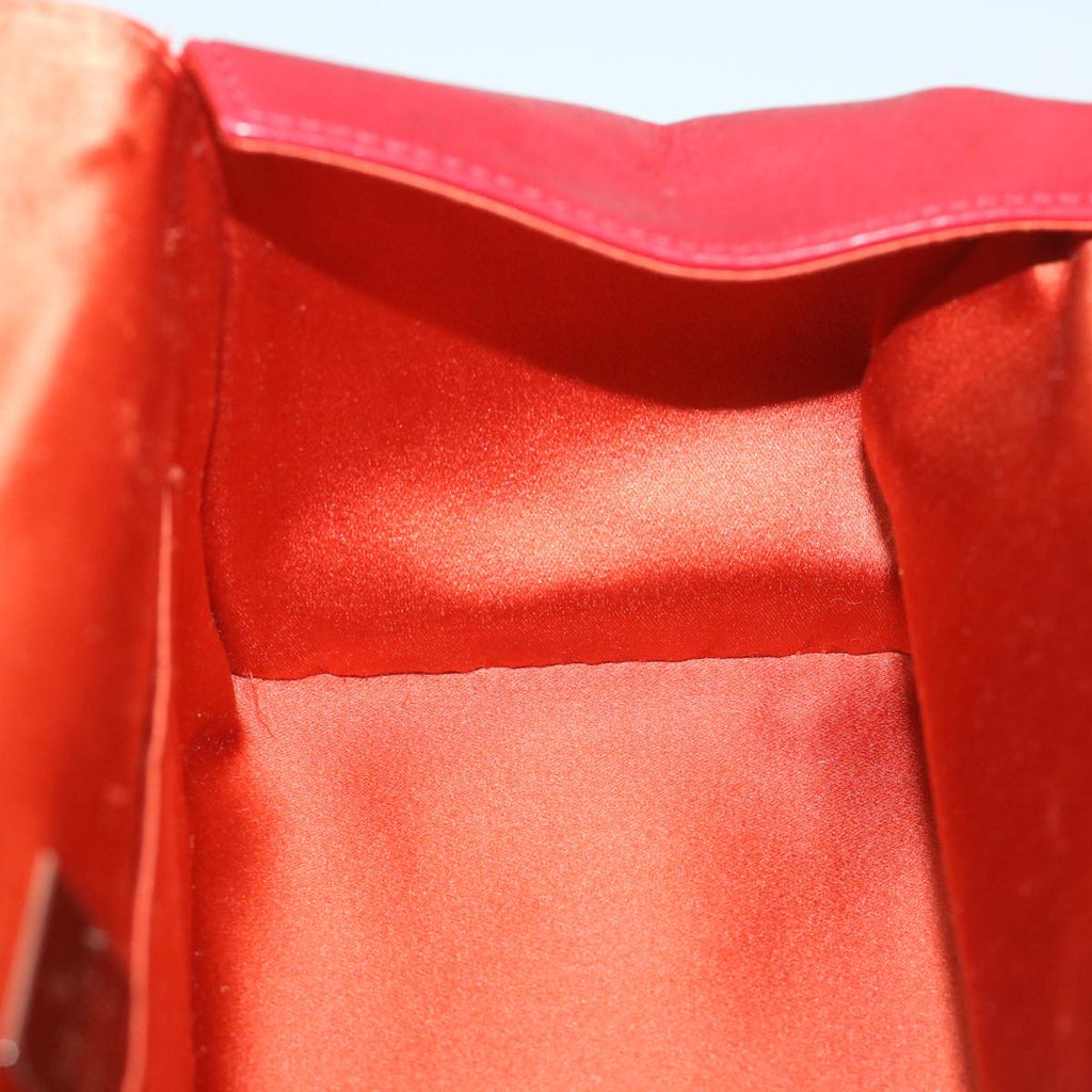 FENDI Mamma Baguette Hand Bag Leather Red56545