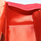 FENDI Mamma Baguette Hand Bag Leather Red56545