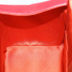 FENDI Mamma Baguette Hand Bag Leather Red56545