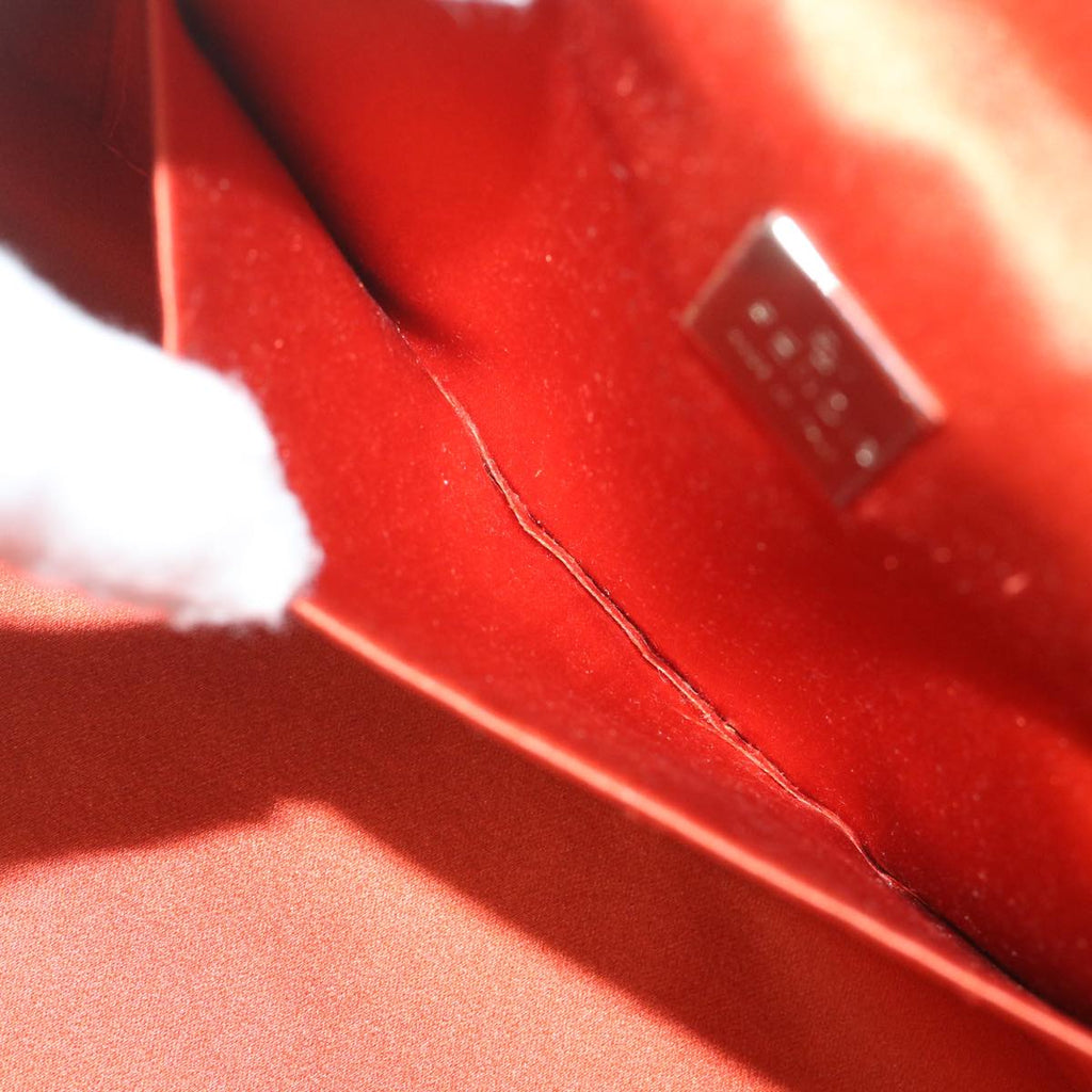 FENDI Mamma Baguette Hand Bag Leather Red56545