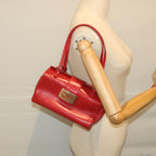 FENDI Mamma Baguette Hand Bag Leather Red56545