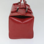 FENDI Mamma Baguette Hand Bag Leather Red56545