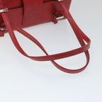 FENDI Mamma Baguette Hand Bag Leather Red56545