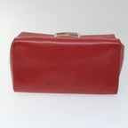 FENDI Mamma Baguette Hand Bag Leather Red56545