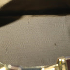 FENDI Zucca Canvas Vanity pouch Hand Bag Nylon Brown Black56582