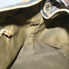 FENDI Zucca Canvas Vanity pouch Hand Bag Nylon Brown Black56583