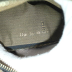 FENDI Zucca Canvas Vanity pouch Hand Bag Nylon Brown Black56583