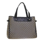 CELINE Macadam Canvas Hand Bag Gray  56585