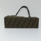 FENDI Zucca Canvas Mamma Hand Bag Nylon Brown Black56586