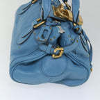 Chloe Paddington Shoulder Bag Leather Blue 56594