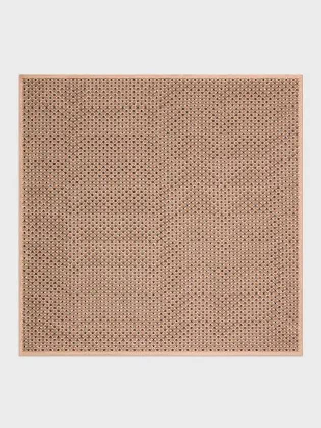 CELINE Triomphe Chain Silk Twill Scarf Beige