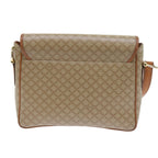 CELINE Macadam Canvas Shoulder Bag Beige Auth 56679