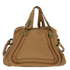 Chloe Shoulder Bag Leather 2way Brown 56709