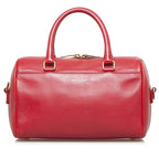 Saint Laurent Baby Duffle in Calf Leather Red 330958