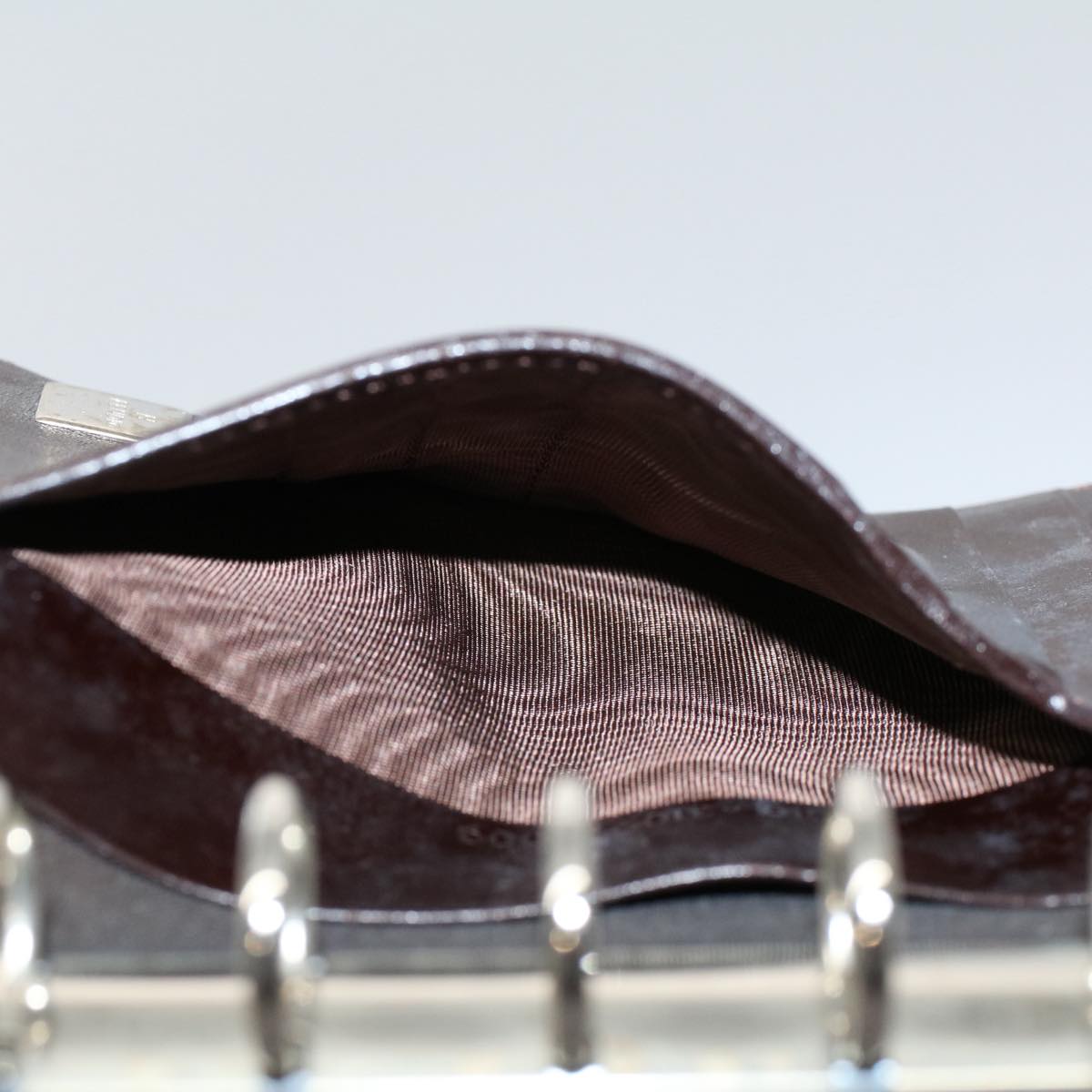 FENDI Zucca Canvas Day Planner Cover Black Brown 2289 31099 00956779